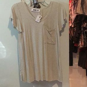 Striped open back top from Dottie Couture